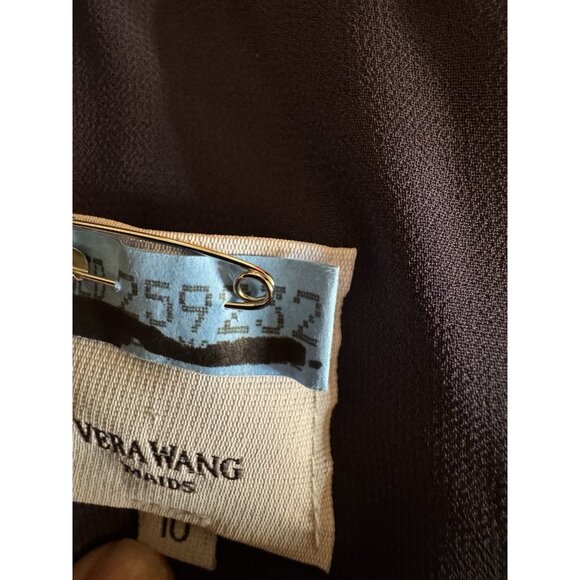 Vintage Y2K Vera Wang Long Formal Maxi Dress 10 Purple Silk Party Cruise Wedding - Picture 13 of 15